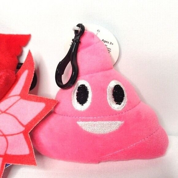 NWT Lot of 4 Kid's Plush Backpack Clips and Keychain Clips 4 Pieces - Picture 2 of 10